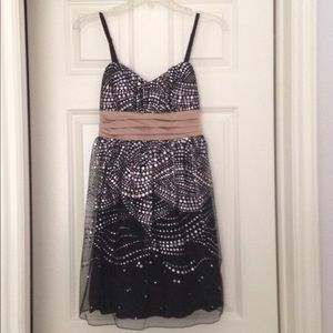 *NWOT BCX sequins silver/gold dress